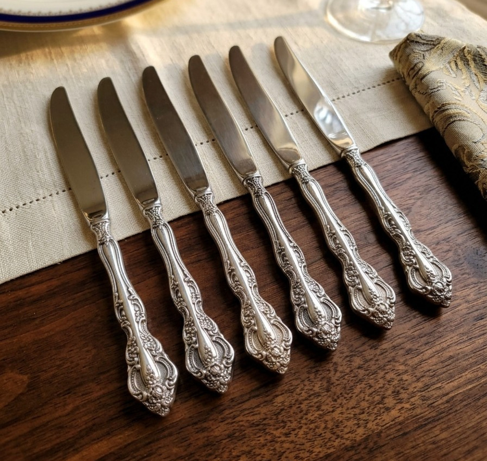 Oneida Michelangelo flatware Set of 6 dinner knives hollow handle construction